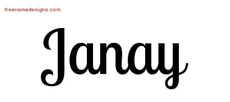 Handwritten Name Tattoo Designs Janay Free Download