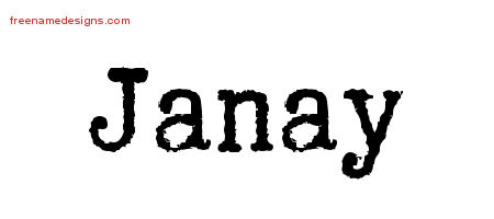 Typewriter Name Tattoo Designs Janay Free Download