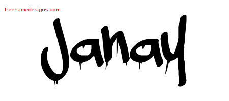 Graffiti Name Tattoo Designs Janay Free Lettering