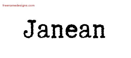 Typewriter Name Tattoo Designs Janean Free Download