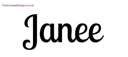 Handwritten Name Tattoo Designs Janee Free Download