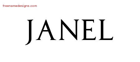 Regal Victorian Name Tattoo Designs Janel Graphic Download