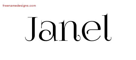 Vintage Name Tattoo Designs Janel Free Download