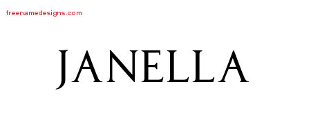 Regal Victorian Name Tattoo Designs Janella Graphic Download