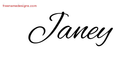 Cursive Name Tattoo Designs Janey Download Free