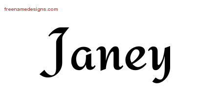 Calligraphic Stylish Name Tattoo Designs Janey Download Free