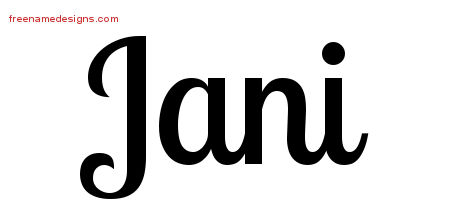 Handwritten Name Tattoo Designs Jani Free Download