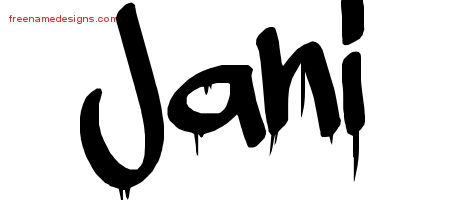 Graffiti Name Tattoo Designs Jani Free Lettering
