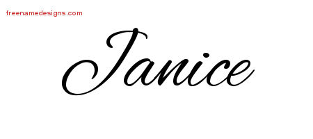 Cursive Name Tattoo Designs Janice Download Free