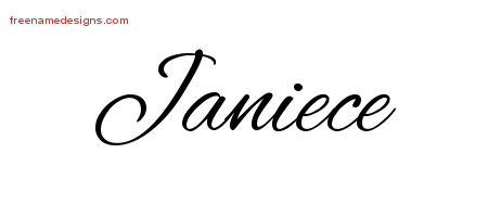 Cursive Name Tattoo Designs Janiece Download Free