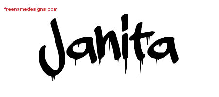 Graffiti Name Tattoo Designs Janita Free Lettering