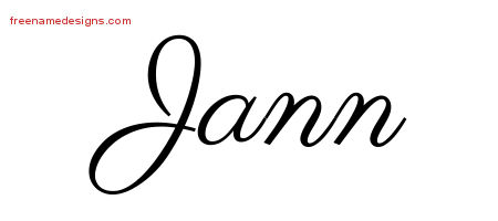 Classic Name Tattoo Designs Jann Graphic Download