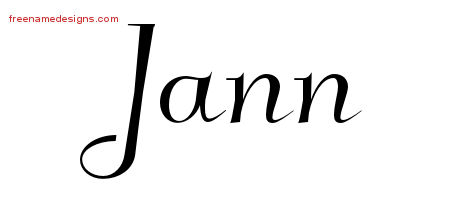 Elegant Name Tattoo Designs Jann Free Graphic