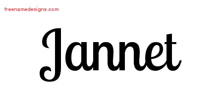 Handwritten Name Tattoo Designs Jannet Free Download