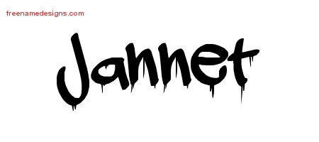 Graffiti Name Tattoo Designs Jannet Free Lettering