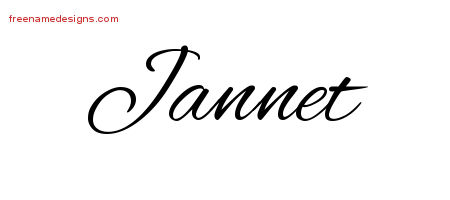 Cursive Name Tattoo Designs Jannet Download Free