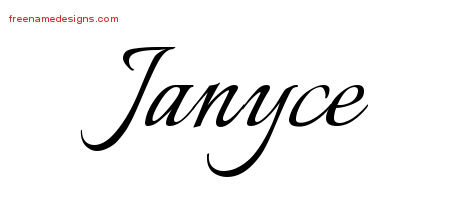 Calligraphic Name Tattoo Designs Janyce Download Free