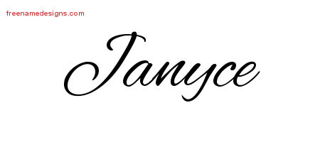 Cursive Name Tattoo Designs Janyce Download Free