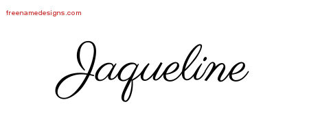 Classic Name Tattoo Designs Jaqueline Graphic Download