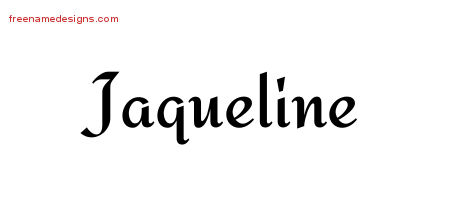 Calligraphic Stylish Name Tattoo Designs Jaqueline Download Free