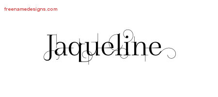 Decorated Name Tattoo Designs Jaqueline Free