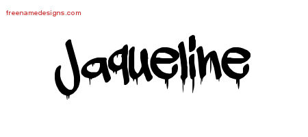 Graffiti Name Tattoo Designs Jaqueline Free Lettering