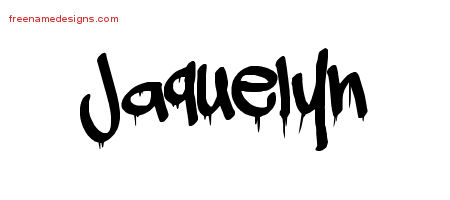 Graffiti Name Tattoo Designs Jaquelyn Free Lettering
