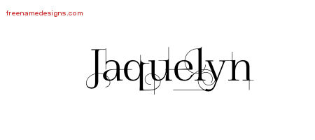 Decorated Name Tattoo Designs Jaquelyn Free