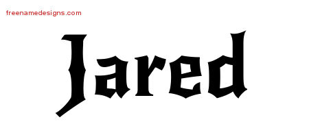 Gothic Name Tattoo Designs Jared Download Free