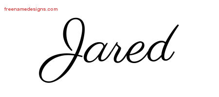Classic Name Tattoo Designs Jared Printable