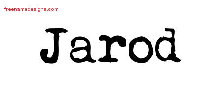 Vintage Writer Name Tattoo Designs Jarod Free