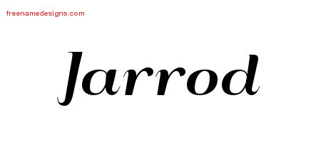 Art Deco Name Tattoo Designs Jarrod Graphic Download
