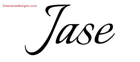 Calligraphic Name Tattoo Designs Jase Free Graphic