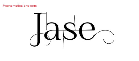 Decorated Name Tattoo Designs Jase Free Lettering