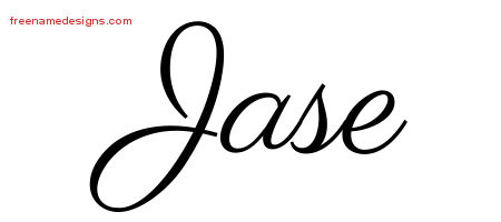 Classic Name Tattoo Designs Jase Printable
