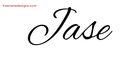 Cursive Name Tattoo Designs Jase Free Graphic