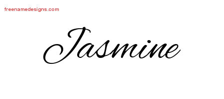 Cursive Name Tattoo Designs Jasmine Download Free