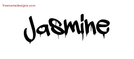 Graffiti Name Tattoo Designs Jasmine Free Lettering