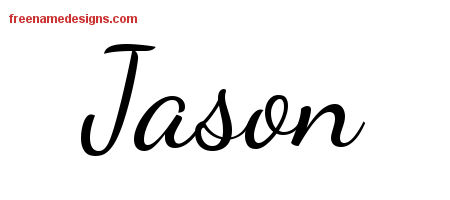 Lively Script Name Tattoo Designs Jason Free Printout