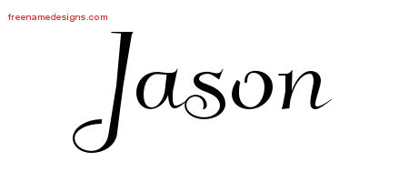 Elegant Name Tattoo Designs Jason Free Graphic