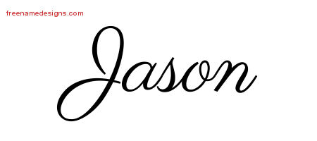 Classic Name Tattoo Designs Jason Graphic Download