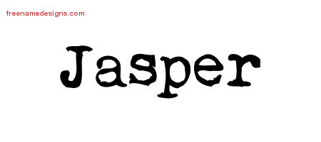 Vintage Writer Name Tattoo Designs Jasper Free