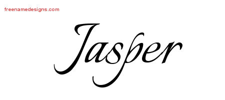 Calligraphic Name Tattoo Designs Jasper Free Graphic