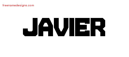 Titling Name Tattoo Designs Javier Free Download