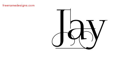 Decorated Name Tattoo Designs Jay Free Lettering