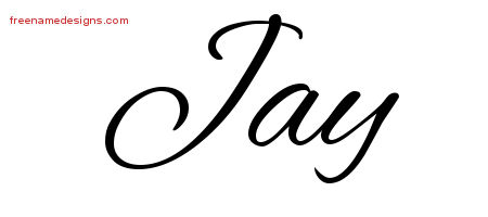 Cursive Name Tattoo Designs Jay Free Graphic