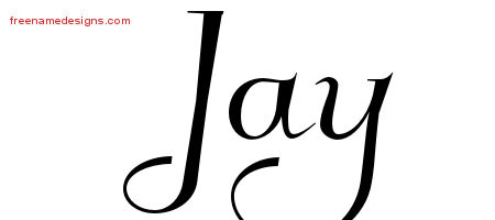 Elegant Name Tattoo Designs Jay Free Graphic