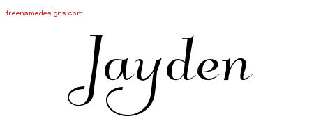 Elegant Name Tattoo Designs Jayden Download Free