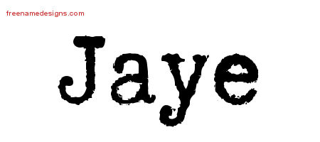 Typewriter Name Tattoo Designs Jaye Free Download
