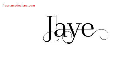 Decorated Name Tattoo Designs Jaye Free